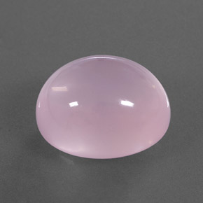 18.91カラットの天然ピンクローズクォーツ（17.3×14.3 mm・透明）