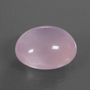 22.77カラットの天然ピンクローズクォーツ（19.4×16.5 mm・透明）