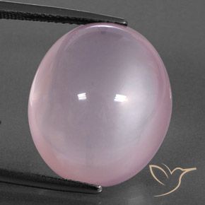 22.43ct 天然 ライトピンク ローズクォーツ, 楕円形, 透明/半透明