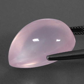 27.39カラットの天然バブルガムピンクローズクォーツ、透明、透明/半透明