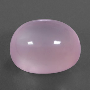 17.91カラットの天然ライトピンクローズクォーツ（16.7×14 mm・透明）