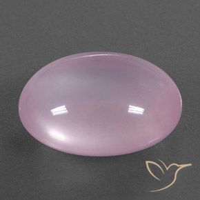 14.26カラットの天然ライトピンクローズクォーツ（17.7×13.6 mm・透明）