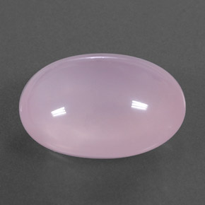 17.74カラットの天然ピンクローズクォーツ（19.3×14.8 mm・透明）