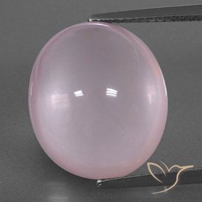 13.93カラットの天然バブルガムピンクローズクォーツ、透明、透明/半透明