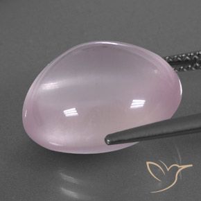 13.93カラットの天然バブルガムピンクローズクォーツ、透明、透明/半透明