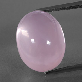 11.24カラットの天然ピンクローズクォーツ（15×11.6 mm・透明）