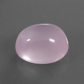 11.35カラットの天然ピンクローズクォーツ（14.8×12.1 mm・透明）