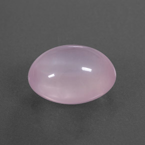 6.54カラットの天然ピンクローズクォーツ（13.1×10.5 mm・透明）