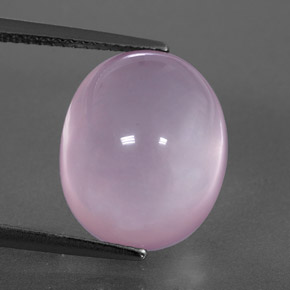 11.23カラットの天然ピンクローズクォーツ（14.5×11.9 mm・透明）