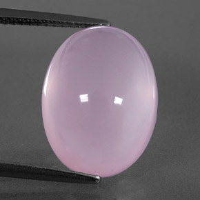 11.01カラットの天然ピンクローズクォーツ（16.1×12.1 mm・透明）