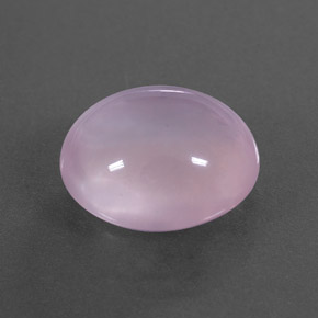 8.04カラットの天然ピンクローズクォーツ（13.7×12 mm・透明）