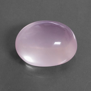 30.20カラットの天然薄いチェリーピンクローズクォーツ（21.1×17 mm・オーバルカット）