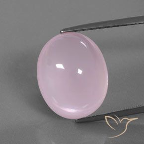 16.64ct 天然 バブルガムピンク ローズクォーツ, 楕円形, 透明
