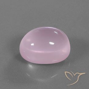 16.93カラットの天然バブルガムピンクローズクォーツ（16.6×13.6 mm・オーバルカット）