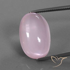 18.72ct 天然 ライトピンク ローズクォーツ, 楕円形, 透明