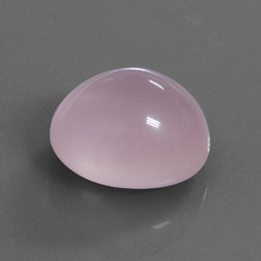 24.19カラットの天然ローズピンクローズクォーツ（18.4×16.4 mm・透明）