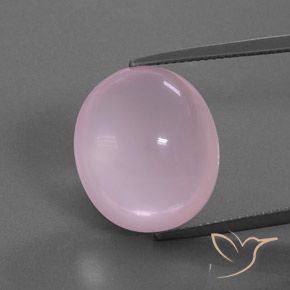 17.81ct 天然 ミディアムピンク ローズクォーツ, 楕円形, 透明