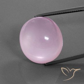 27.63ct 天然 ライトピンク ローズクォーツ, 楕円形, 透明/半透明