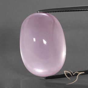 36.17ct 天然 ライトピンク ローズクォーツ, 楕円形, 透明