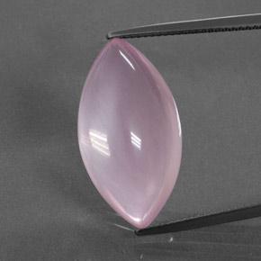 18.96カラットの天然ミディアムピンクローズクォーツ、マーキーズ、透明