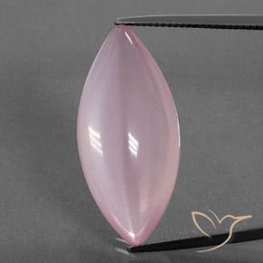 21.90ct 天然 ミディアムローズピンク ローズクォーツ, マーキーズ, 透明