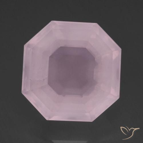 14.53ct 天然 ローズピンク ローズクォーツ, エメラルドカット, 透明