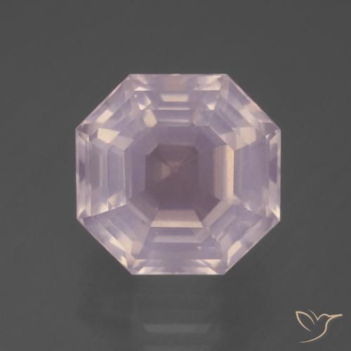 7.88ct 天然 ライトピンク ローズクォーツ, エメラルドカット, 透明