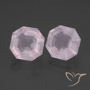 Shop natural 5.39ct バブルガムピンク ローズクォーツ gems, 八角形 / エメラルドカット, from 南アフリカ at GemSelect. In stock, global shipping!