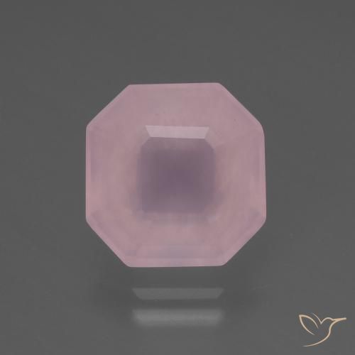 5.84ct 天然 ローズピンク ローズクォーツ, エメラルドカット, 透明