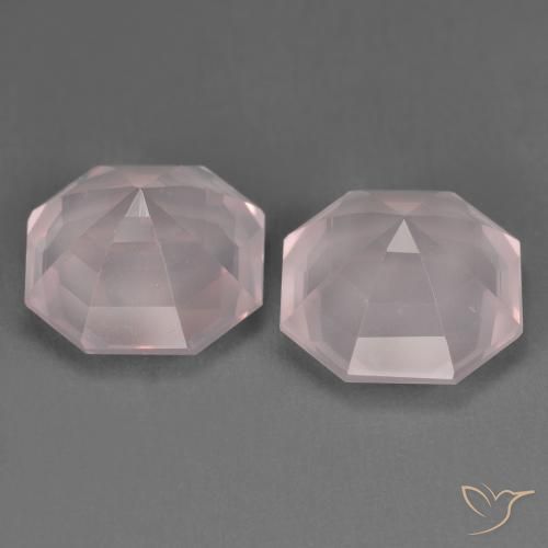 Shop natural 6.52ct ライトピンク ローズクォーツ gems, 八角形 / エメラルドカット, from 南アフリカ at GemSelect. In stock, global shipping!