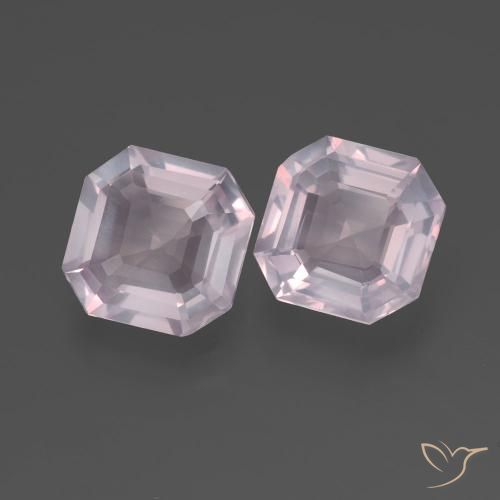 Shop natural 4.28ct 非常に薄いピンク ローズクォーツ gems, 八角形 / エメラルドカット, from 南アフリカ at GemSelect. In stock, global shipping!