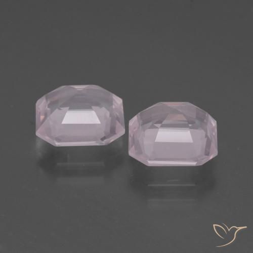 Shop natural 4.28ct 非常に薄いピンク ローズクォーツ gems, 八角形 / エメラルドカット, from 南アフリカ at GemSelect. In stock, global shipping!