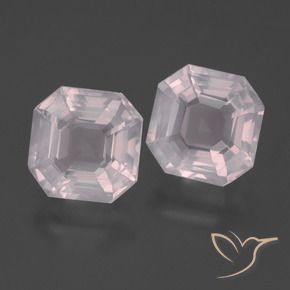 Shop natural 4.59ct 非常に薄いピンク ローズクォーツ gems, 八角形 / エメラルドカット, from 南アフリカ at GemSelect. In stock, global shipping!