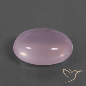 14.42カラットの天然ライトピンクローズクォーツ（18.3×14.2 mm・オーバルカット）