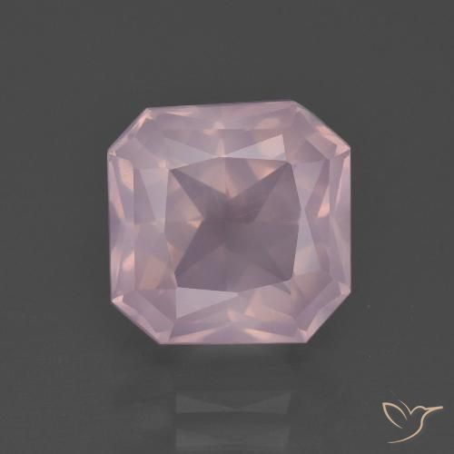 4.71ct 天然 ライトローズピンク ローズクォーツ, エメラルドカット, 透明