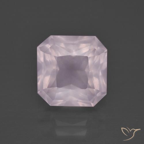 4.75ct 天然 ライトピンク ローズクォーツ, エメラルドカット, 透明