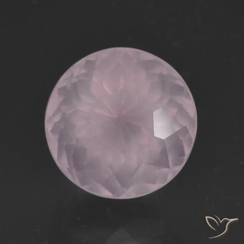 5.42ct 天然 ライトピンク ローズクォーツ, ラウンド, 透明