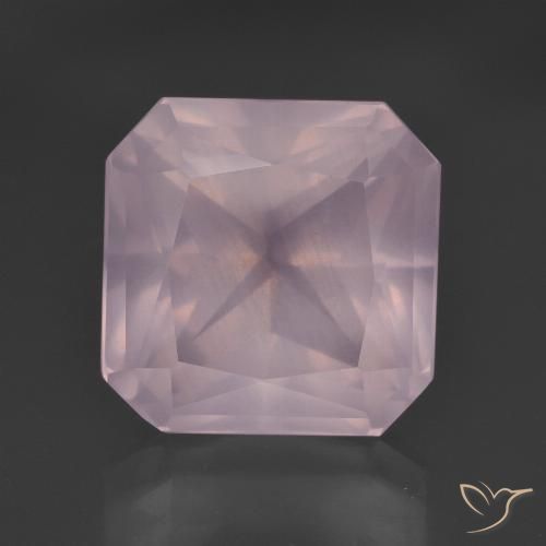 10.08ct 天然 ライトローズピンク ローズクォーツ, エメラルドカット, 透明
