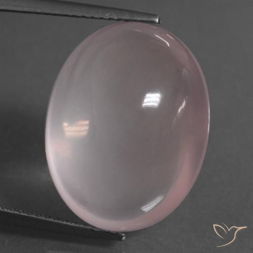 22.01ct 天然 ライトピンク ローズクォーツ, 楕円形, 透明