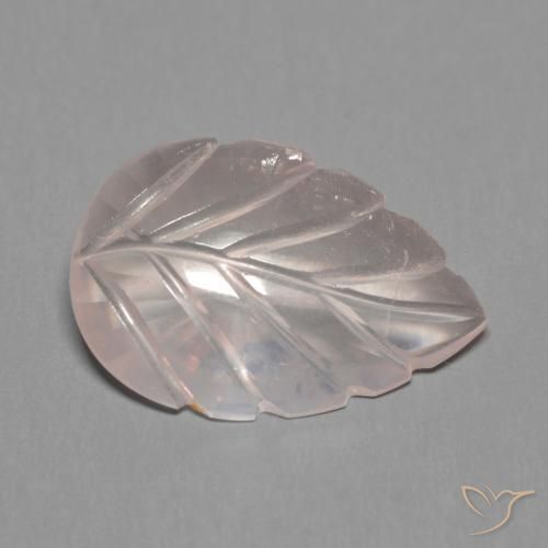 4.31ct 天然 薄いコーラルピンク ローズクォーツ, ファンシー, 透明