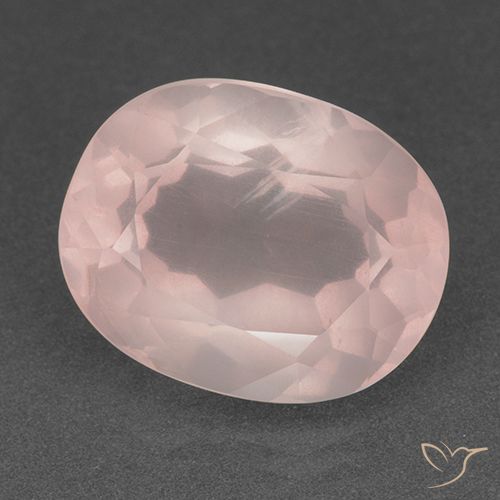 15.81ct 天然 ライトピンク ローズクォーツ, 楕円形, 透明