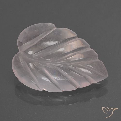 2.34ct 天然 ライトピンク ローズクォーツ, フラワーカット, 透明
