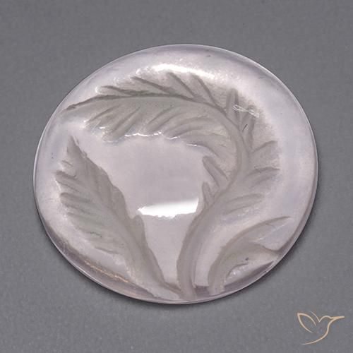 8.30ct 天然 非常に薄いローズピンク ローズクォーツ, ラウンド, 透明