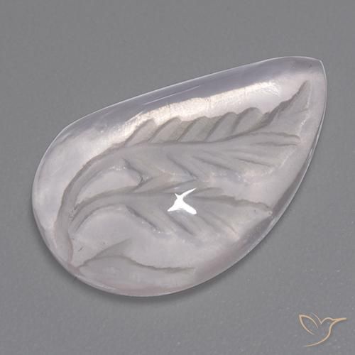7.84ct 天然 ホワイト ローズクォーツ, ファンシー, 透明