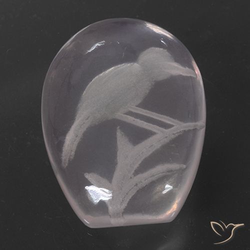 11.18ct 天然 非常に薄いピンク ローズクォーツ, ファンシー, 透明