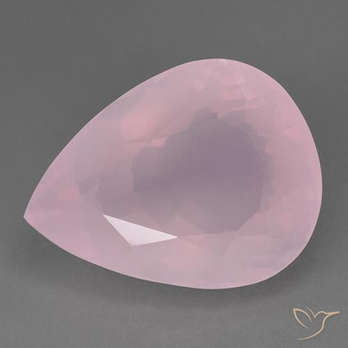83.06ct 天然 ローズピンク ローズクォーツ, 洋梨の形, 透明