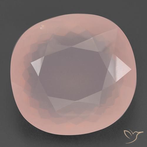110.88ct 天然 ライトピンク ローズクォーツ, クッション, 透明