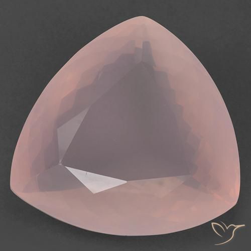 104.33ct 天然 薄いコーラルピンク ローズクォーツ, トリリオン, 透明