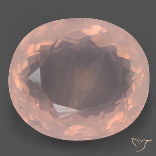 99.32ct 天然 ライトピンク ローズクォーツ, 楕円形, 透明