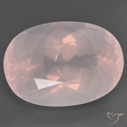 51.90ct 天然 ライトピンク ローズクォーツ, 楕円形, 透明